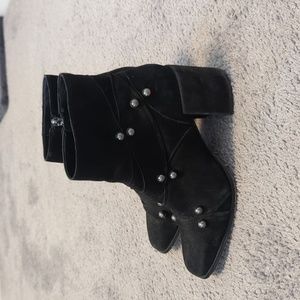 IMNYC Studded Square+toe Booties